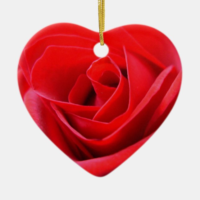 Red Rose Ornament Romantic Rose Decorations (Front)