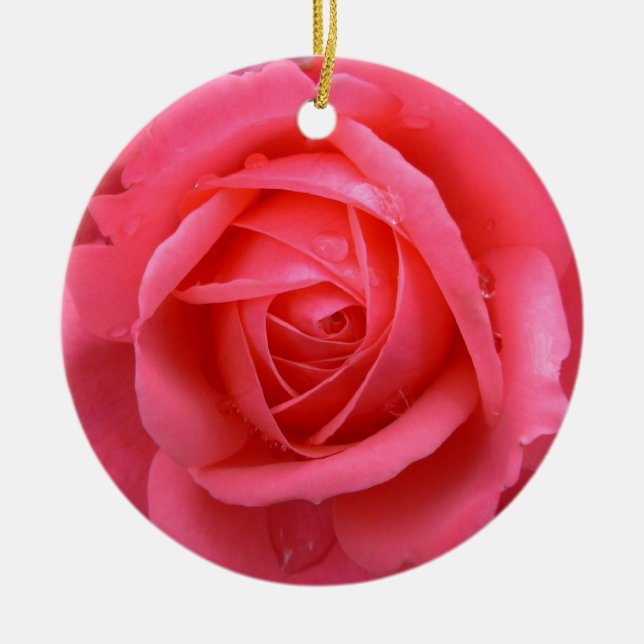 Red Rose Ornament Romantic Rose Decorations (Front)