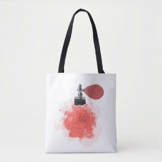Red  rose perfume tote bag