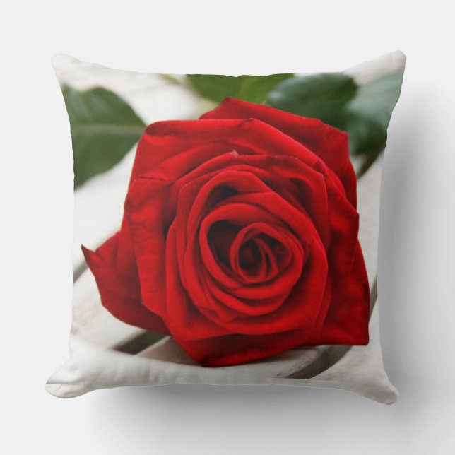 Red Rose Pillow (Front)