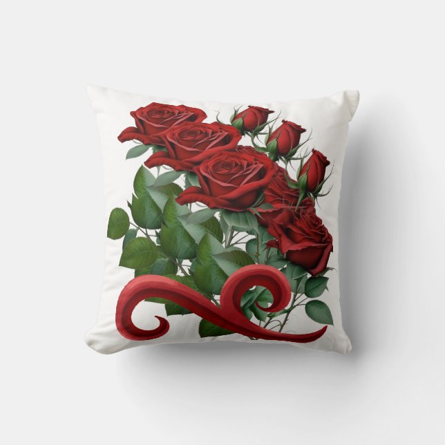 Red Rose Pillow (Front)