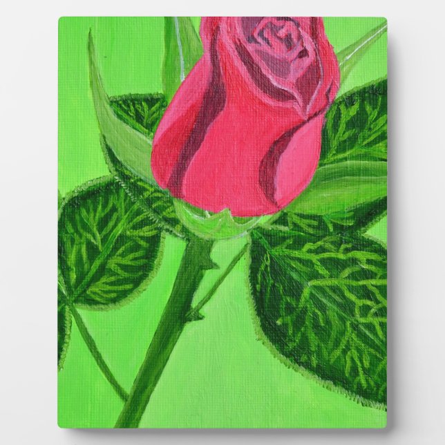 Red Rose Plaque (Front)