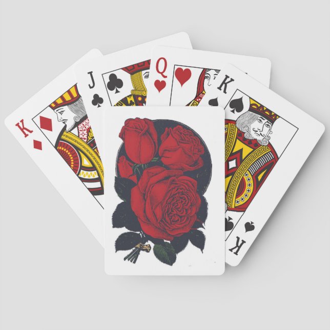 Red Rose Playing Cards (Back)