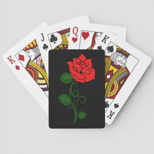 Red Rose Playing Cards (Back)