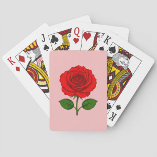 Red Rose Playing Cards