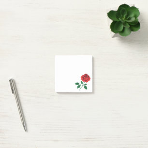 Red Rose Post-it Notes