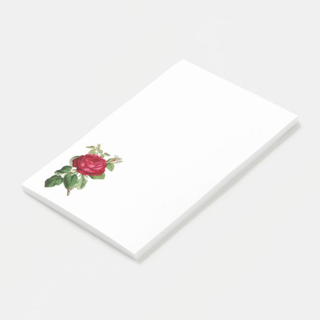 Red Rose Post-it Notes (Angled)