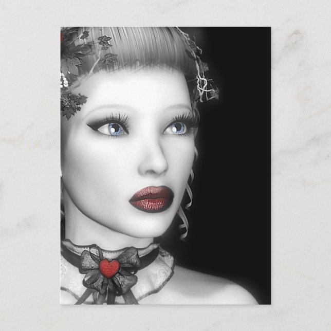 Red Rose Postcard (Front)