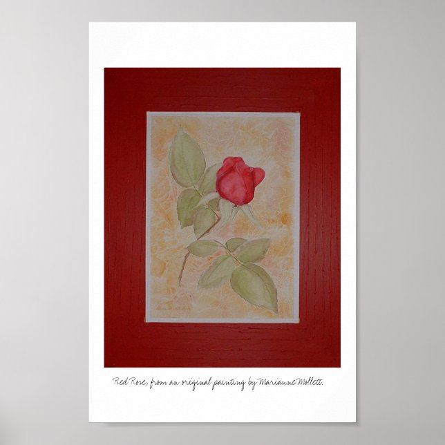 Red Rose Poster (Front)