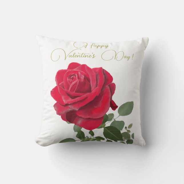 Red rose - Red rose - Valentine's day Cushion (Front)