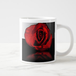 Red Rose Reflection Jumbo Mug