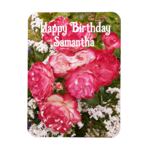 Red Rose Roses Flower flowers Floral Birthday Magnet