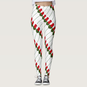 Red Rose Roses Valentine's Day Flower Leggings