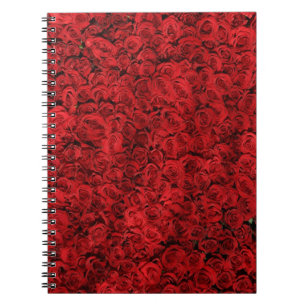 Red Rose Smash Spiral Notebook