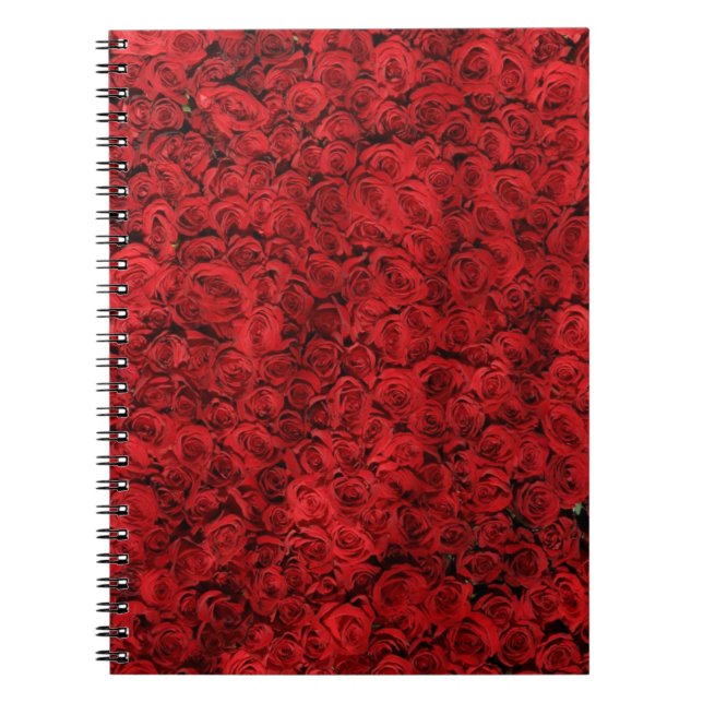Red Rose Smash Spiral Notebook (Front)