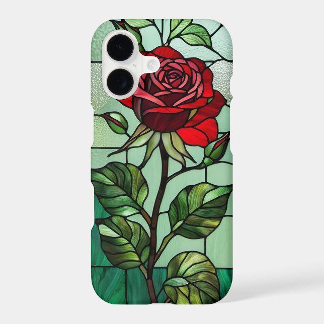 Red rose stained glass (Back)