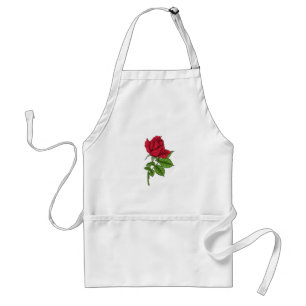 Red rose standard apron