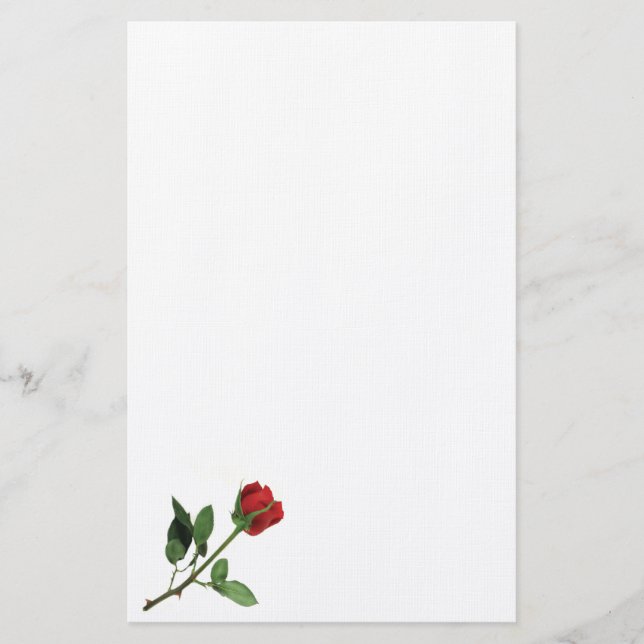 Red Rose Stationery (Front)