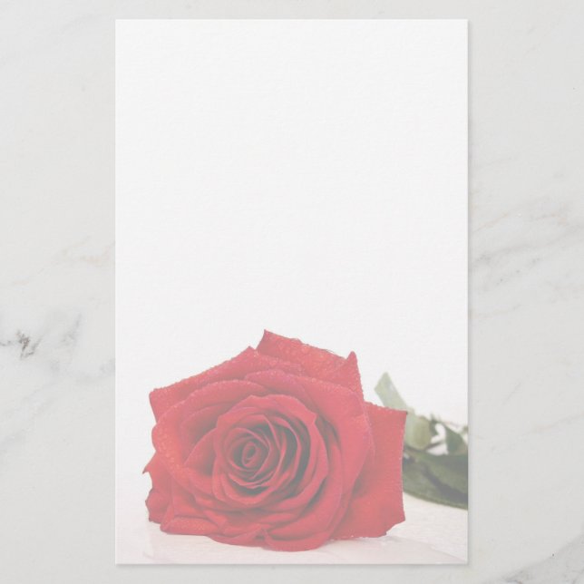 Red Rose Stationery (Front)