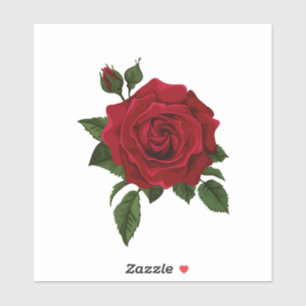 Red Rose Stickers 