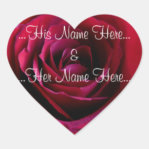 Red Rose Stickers Romantic Rose Wedding Stickers