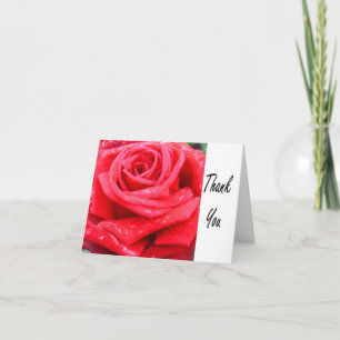 Red Rose Thank You card
