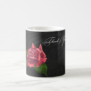 Red Rose Thank You Coffee Mug