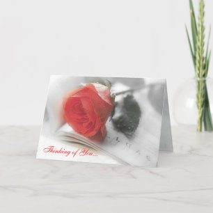 Red Rose - Thinking of You Card