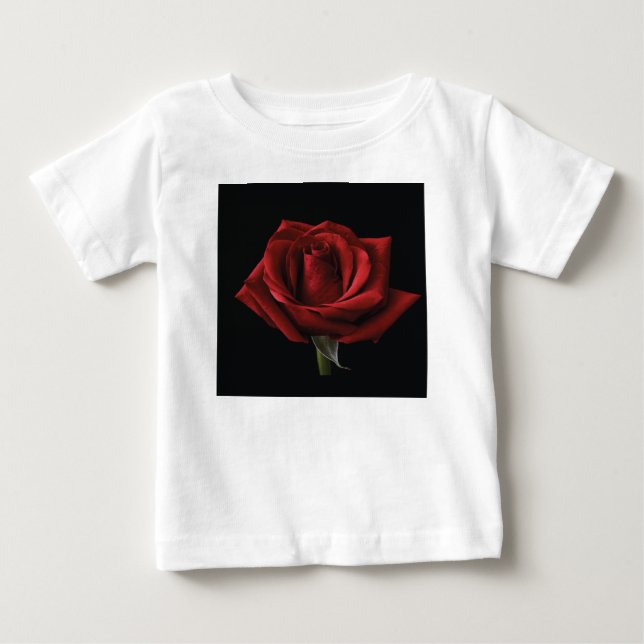 Red rose throw pillow baby T-Shirt (Front)