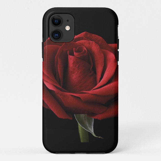 Red rose throw pillow Case-Mate iPhone case (Back)