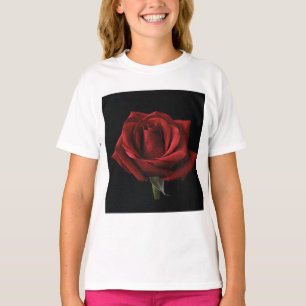 Red rose throw pillow T-Shirt