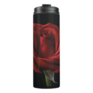 Red rose throw pillow thermal tumbler
