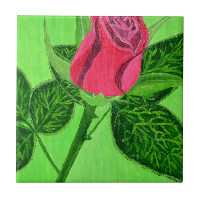Red Rose Tile (Front)