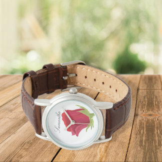 Red rose Timepiece for Her Watch