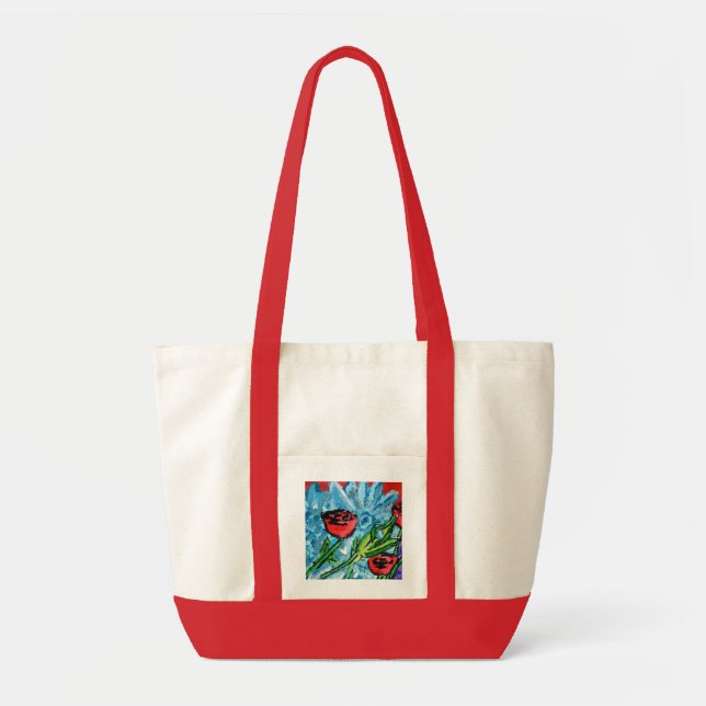 Red Rose Tote Bag (Front)