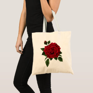 Red Rose Tote Bag