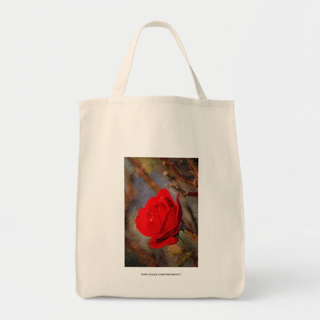 Red Rose Tote Bag (Front)