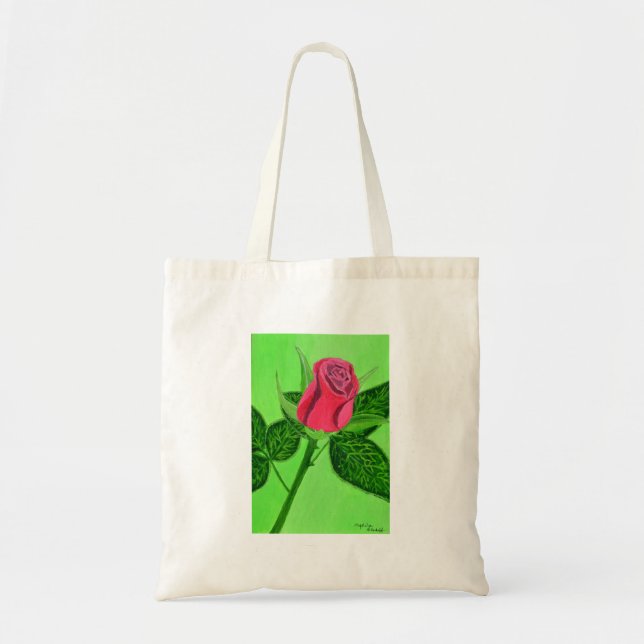 Red Rose Tote Bag (Front)