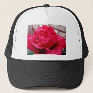 Red Rose Trucker Hat
