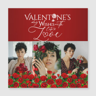 Red Rose Valentine’s Day Photo Collage