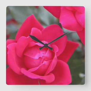 RED ROSE Wall CLOCK