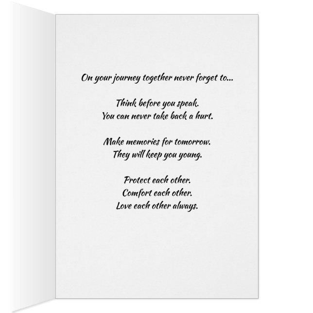 Red Rose Wedding Card (Inside (Right))