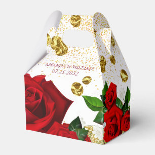 Red Rose Wedding Favour Box