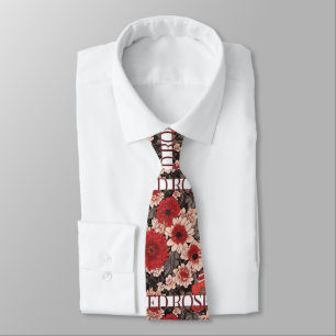 Red Rose White Rose Tie