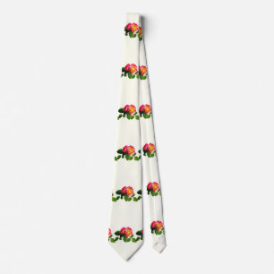 Red Rose With Golden Yellow Centre Tie