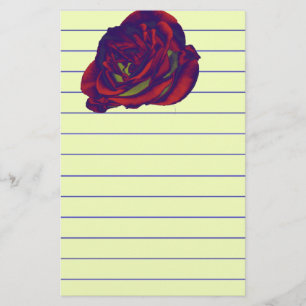 Red Rose Writing Paper