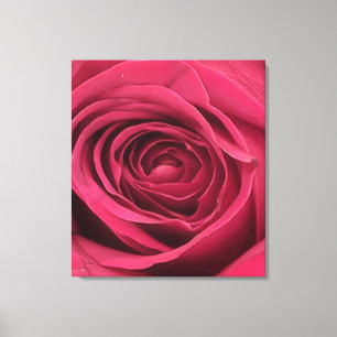 Red Rosebud Canvas Print