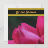Red Rosebud Flower Bridal Shower 