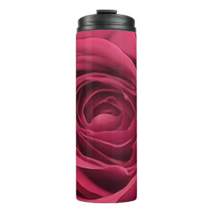 Red Rosebud Thermal Tumbler