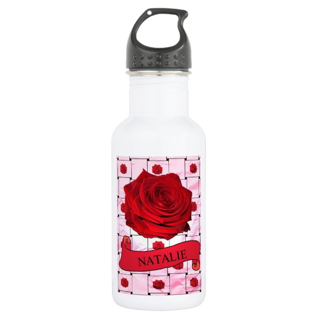 Red Roses 532 Ml Water Bottle (Front)